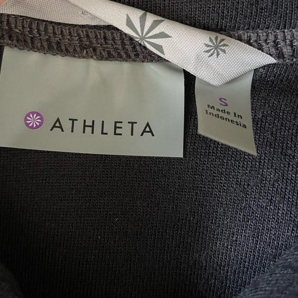 Athleta Fuse Jacket Gray Full Zip Activewear Running Hooded Coat Sz S - Picture 13 of 14